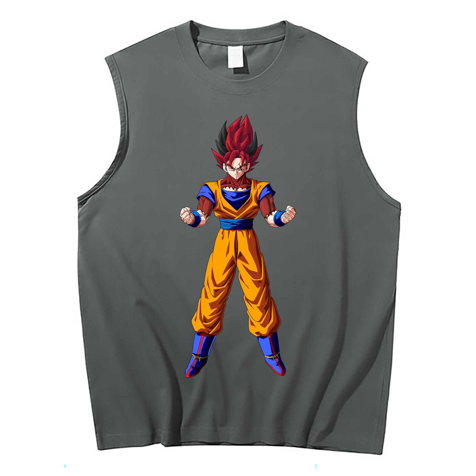 （画像用） ドラゴンボール 孫悟空（そん ごくう）Son Goku カカロット DRAGON BALL Kakarotto コットン100％タンクトップ（フロントプリント）
